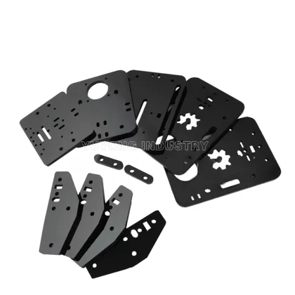 DIY ACRO Acrylic Plate Set: Comprehensive 11-Piece Kit for Custom ACRO System Assembly in Black