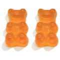 Thời trang dễ thương Resin Gummy Bear Mặt dây chuyền Charms cho phụ nữ Cô gái Phim hoạt hình Đồ trang sức Phát hiện Tự làm Bán buôn 10 * 17mm