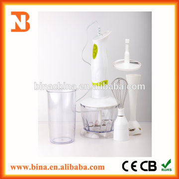 New design multifunctional hand blender with plastic blades