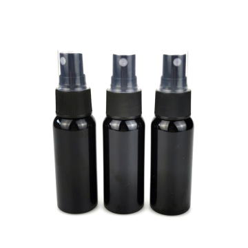 Blak color cheap custom 30ml 50ml 100ml pet spray bottle with cap