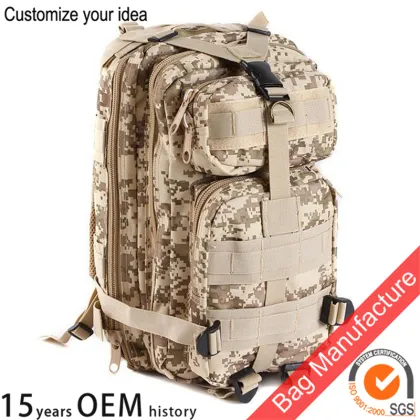 1 x 3P Camouflage Tactical Military Mountaineering Backpack bag