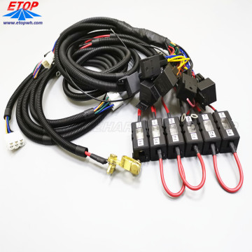 Mazos de cables de relé para batería automática