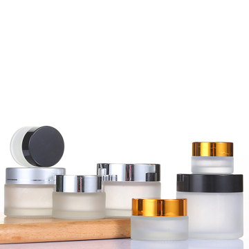 Custom Logo Eye Cream Jar - Luxury Frosted Cosmetic Bottles (5g/100ml/100g/50g/30g)