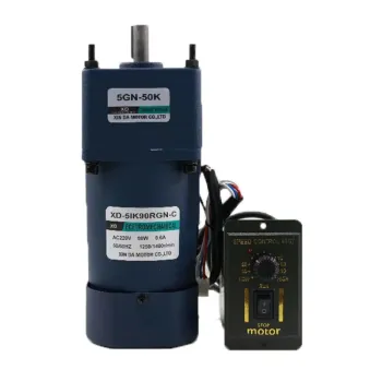 220V 90W AC Gear Reducer with Speed Governor for Automatic Machinery: Adjustable Speed in Both CW and CCW Directions, featuring 12/15mm Large Torque - RK90GN-C