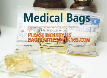 LDPE Reclosable Plastic Zipper Medical Bag, medical grade clear reclosable poly bags, LDPE tablets dispensing reclosable bags me