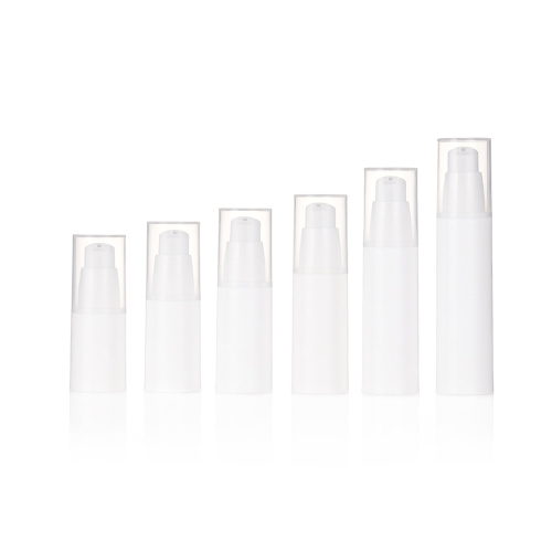 Hot Sell Serum Pump Bottle Round Plastic White Airless Pump Bottles 20ml 25ml Manufactory
