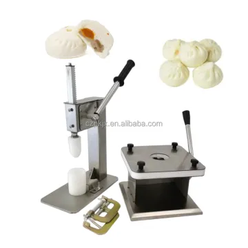 Mini Steamed Stuffed Bun Machine with Three Molds: Manual Momo Baozi Making Machine