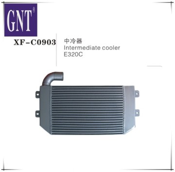 excavator E320C intercooler cooler