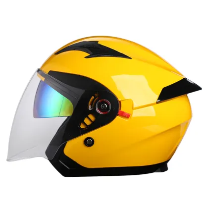 Retro Open Face Motorcycle Helmet - Half Face Racing Moto Helmets