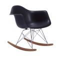 Silla réplica mecedora de plástico Eames RAR