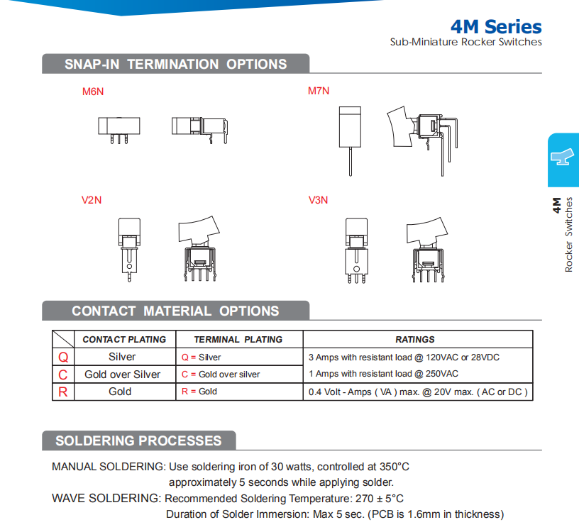 on off rocker switches