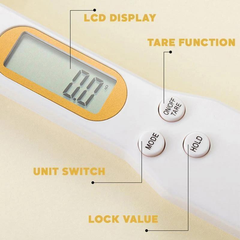 Portable LCD Digital Kitchen Scale Measuring Spoon Gram Electronic Spoon Weight Volumn Food Scale New High Quality 0.1g Accuracy