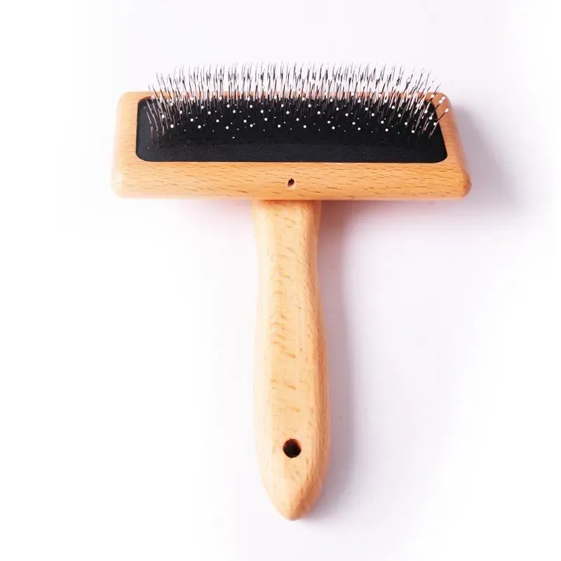 Eco-Friendly Bamboo Pet Grooming Comb