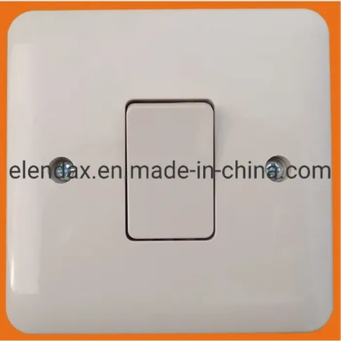 Кремовый двухклавишный настенный выключатель для дома