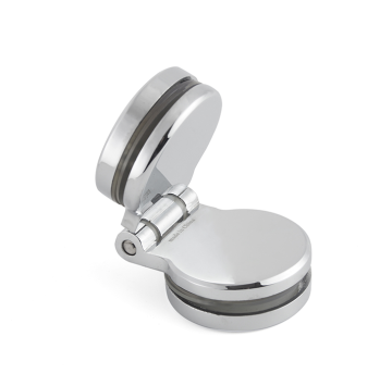 Hinge hardware for glass doors