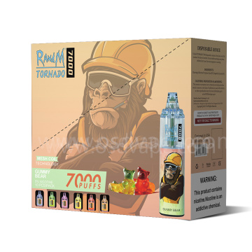 R And M Tornado Vape 7000 Puffs Rechargeable