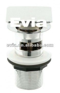 Evia Square Slotted Sprung Plug Basin Waste