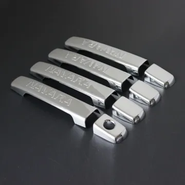 Chromed ABS Door Handle Cover with Key Holes for Navara 2006-2009 D40 4x4 Accessories