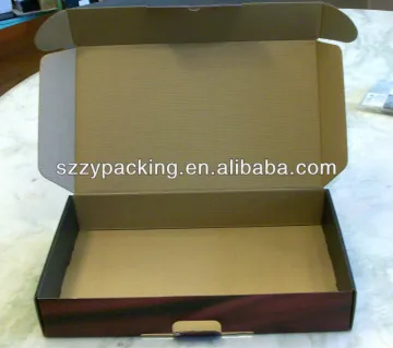 1 piece foldable corrugated packaging box for receiver