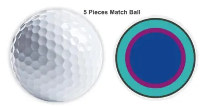 Four Layer PU Urethane Golf Tournament Balls