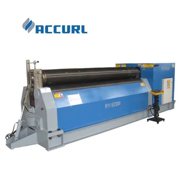Automated W12 CNC Bending Roll 4-Roller Plate Rolling Machine