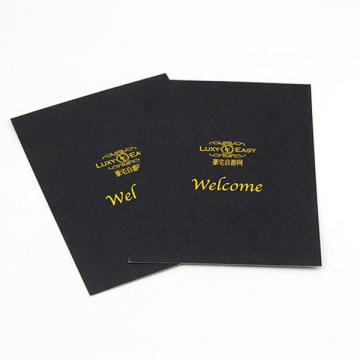 Wholesale rectangle shape black business paper card printing
