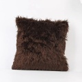 Plush long fur pillow for cozy atmosphere