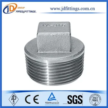 Male Stainless Steel Pipe Square Plug