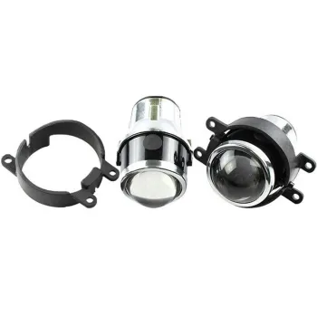 2X 2.5 Inch Bi-Xenon Retrofit Projector Lens - Driving Fog Lamps for Car and Motorcycle (H8/H9/H11)
