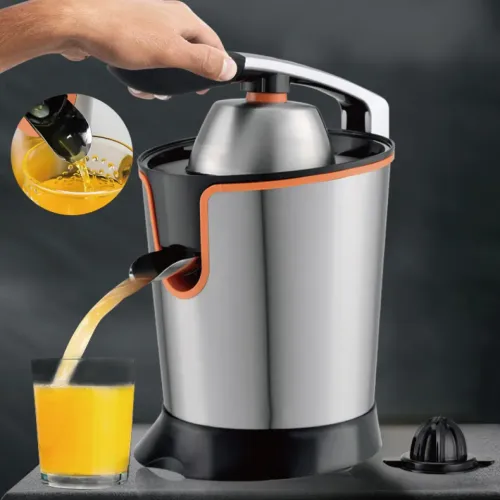 2022 Machina de prensa de jugo de naranja fresca eléctrica de nuevo diseño