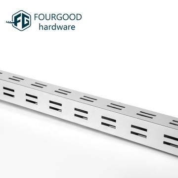Fourgood Custom Metal Shopfitting: Chrome Metal Perforated Strut Slot Steel U Channel Manufacturers
