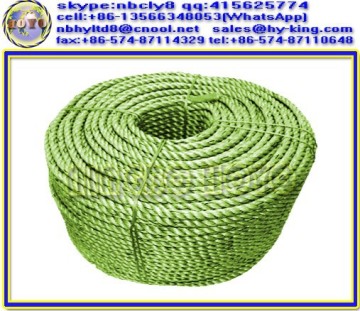 3-strand twisted rope , pp rope with lead core for fishing , polypropylene rope weight