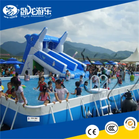 Adult Waterslide giant bounce castle inflatable swimming pool water slide