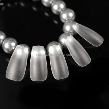 NADECO Gel Tips Full Cover Long Coffin Artificial Fingernails