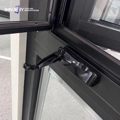 Modern Triple Glazed Aluminium Windows with Soundproof Curtains and Stainless Steel Mesh