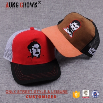 Summer best selling mesh 5 panel embroidery mesh trucker cap