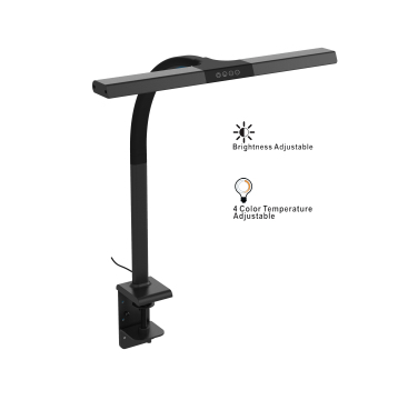 Black Clamp LED Light Desk Lamp for Children's Study Table
