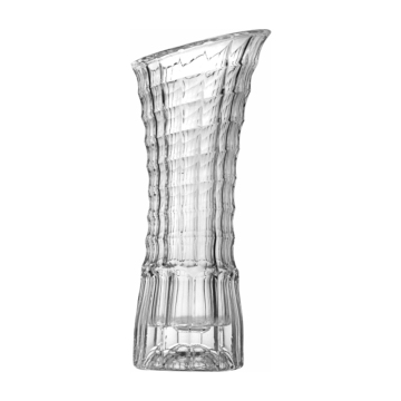 Wholesale Bulk Home Decoration: Inclined Mouth Round Clear Glass Vase for Plants and Flowers