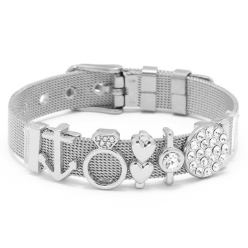 Popular DIY Custom Couple Bracelet - New Hot Sale Mesh Stainless Steel Bracelet