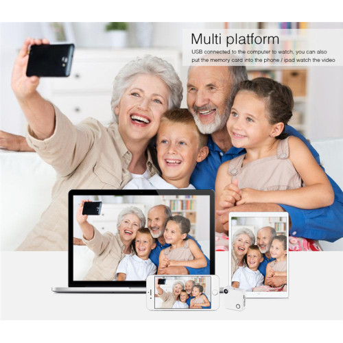 HD 720P WIFI P2P Wearable Mini IP Camera