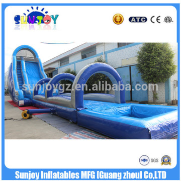Cheap Long Inflatable Water Slides For Sale / Commercial Adult Slip N Slide