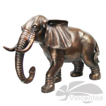 High quality franklin mint bronze african elephant
