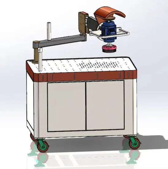 Professional Customizable Two-Headed Sheet Metal Polishing Machine with Manual Grinder