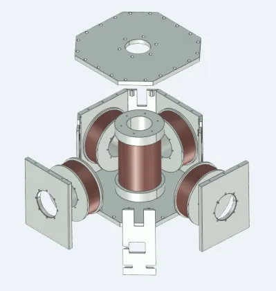A magnet that controls the magnetic field vector