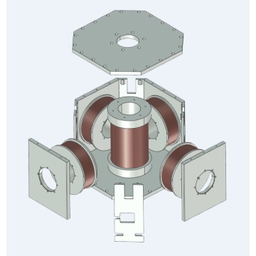 Ein Magnet, der den Magnetfeldvektor steuert