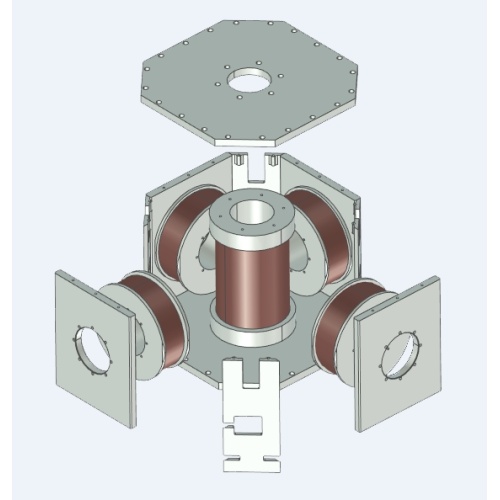 Ein Magnet, der den Magnetfeldvektor steuert