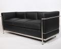 Réplica de sofá Le Corbusier LC2 de cuero de grano completo
