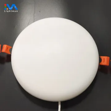 18W Frameless Ceiling LED Panel Light - Aluminum Plastic Round Design for Office and Home