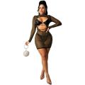 Robe bodycon de la gine élégante sexy de la femme