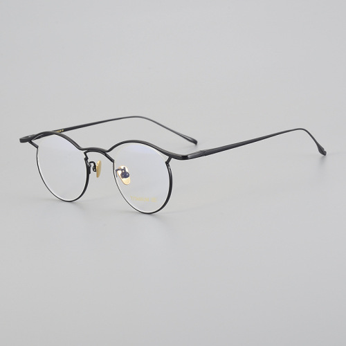 Polygonal Titanium Eyeglass Frame